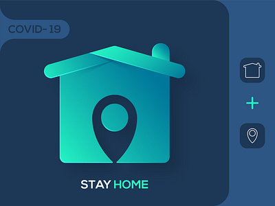 Home Logo 2020 colors corona coronavirus covid 19 covid19 debut graphics home icon illustrator inspire logo logo design logos minimal stay stayhome staysafe vector