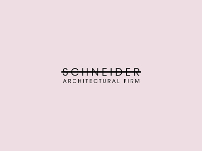 Schneider Architectural Firm architect architectural architecture brand brand design brand identity branding branding design branding designer daily logo challenge design firm illustrator logo logo a day logo design logos logotipo logotype logotypedesign