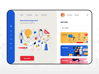 Digital Product Dashboard android animation app art blue branding creoeuvre dashboard digital product dribbble illustration ios mobile ui ui kits ux