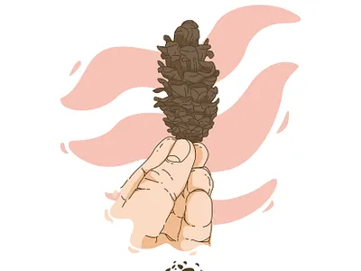 Pine Illustration for Book Cover bookcover bookcoverdesign coverbook design illustration vector