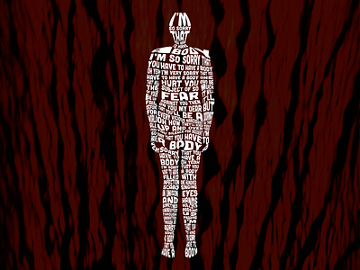 Body Terror Song ajj altered type body digital experiment illustration illustrator lyrics mesh warp skewed song lyrics type type art typographic typography typography design warp