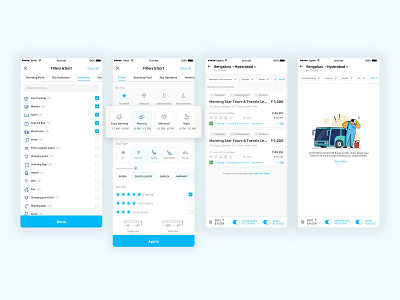 Paytm_Bus_App_Filters android app android app design app bus bus booking design filters filtersort icon illustration mobile mobile app mobile app design paytm sorting travel travel app ui