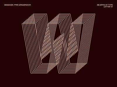 36 Days of Type — Letter W 36days w 36daysoftype 36daysoftype07 challenge design type typedesign typography