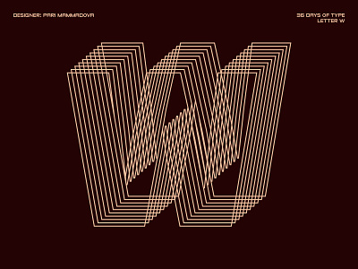 36 Days of Type — Letter W 36days w 36daysoftype 36daysoftype07 challenge design type typedesign typography