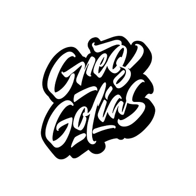 Greg Golias lettering letters logo logos