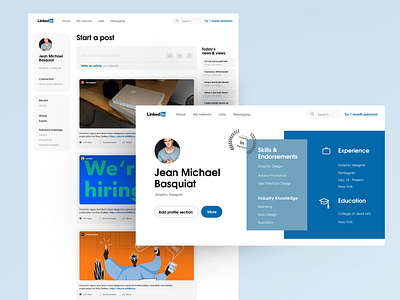 Linkedin Redesign clean design design app interface linkedin minimal minimalist modern redesign trending typography ui ux web website