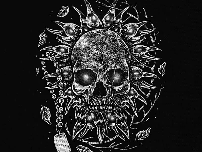 SOLD artwork band merch dark art dark artist horror art macabre merch design skull skull art t shirt design