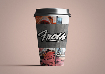 Froth Bar & Cafe - Logo Design branding branding and identity branding concept branding design coffee label design comic logo design dc comics logo hipster script cafe logo hipster script logo design marvel logo marvel theme logo design superhero logo design superhero theme cafe vintage script logo design