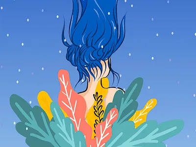 illustration art characters design flat girl illustration illustration art minimal summer vector