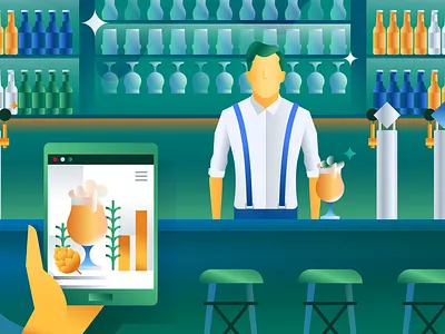 Heineken artwork beer campaign character drawing drink dutch flatdesign graphic design heineken illustration illustrator storytelling tap vector