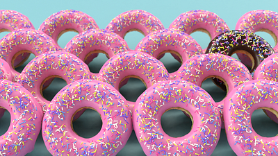 Donuts 3d illustration