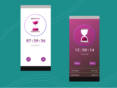 DailyUI-countdown app app design countdown timer daily ui dailyui design designer ui ui design ux