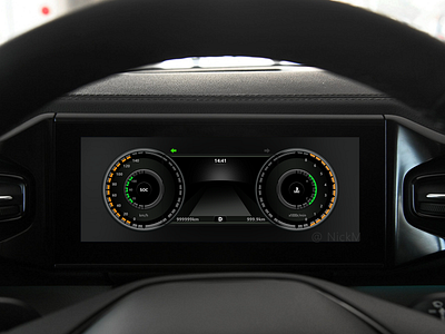 Daily UI58 car car cluster car dashboard design hmi ui ux
