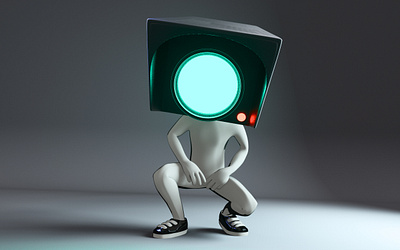 hello 3d design illustration