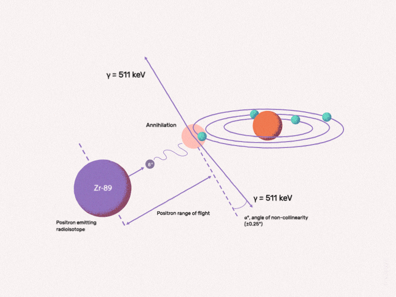 Positron emission after effects animation atom chemistry circle education explainer knowledge motion noise physics scheme vector