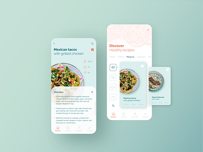 Recipe App 2020 trend app design food app ios app mobile app mobile app design mobile design mobileui recipe app trending design ui design