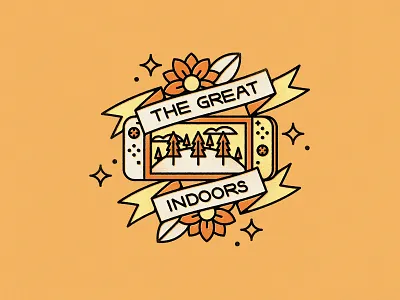 The Great Indoors animal crossing banner covid covid 19 indoors nintendo switch tattoo video game videogame