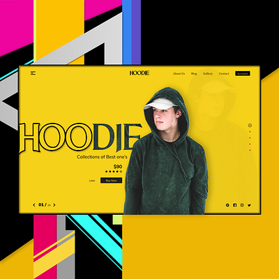 Hoodie- Header for hoodie design header header design ui web deisgn webdesign