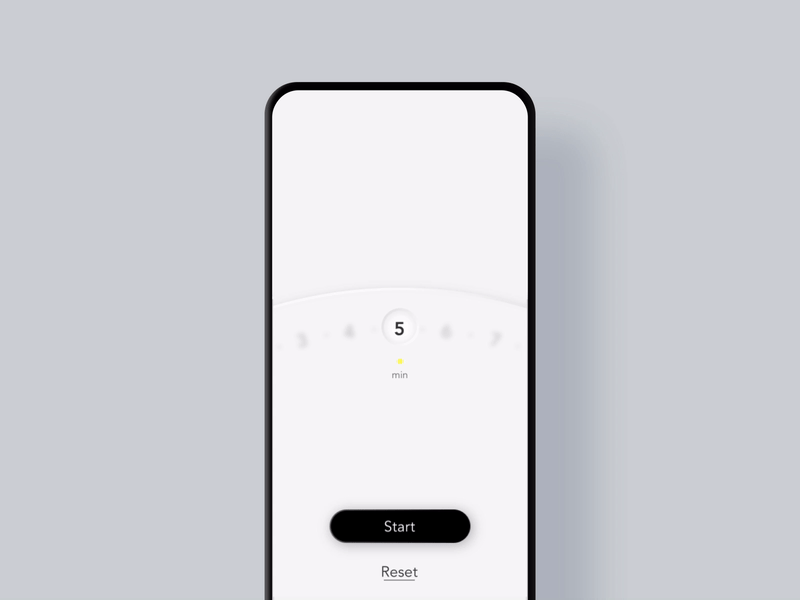 Timer app application design minimal mobile motion screen timer ui ux visual