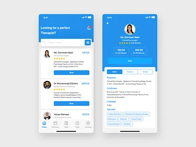 Psychotherapists App appdesign apps apps design design ios ui ui ux design ui deisgn ui design uidesign uiux design ux ux designer
