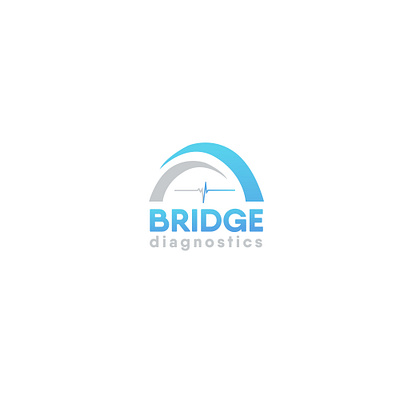 Bridged Diagnostics branding design flat generic hygiene illustration logo minimal typography vector