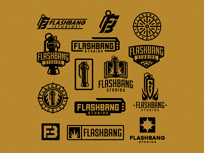 Flashbang bang book boom dmitry krino fb logo fire flashbang flat grenade monogram