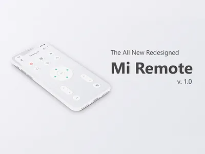 Mi Remote App Redesign neuomorphic neuomorphism skeuomorph skeuomorph app skeuomorphism ui design uidesign ux design