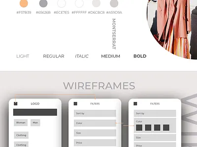 Clothing Store Application appdesign application branding design inspiration logo ui ux uxuidesign vector visualdesign