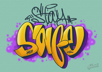 STAY SAFE GUYS art artworks bombing culture designs digital illustration font graffiti illustration lettering lettering art street art tag typography vector visual art