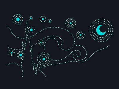 Illustrations for business card animation artwork clean color creative design digital art drum flat gif graphic design green identity illustration line minimal ship van gogh vector viking