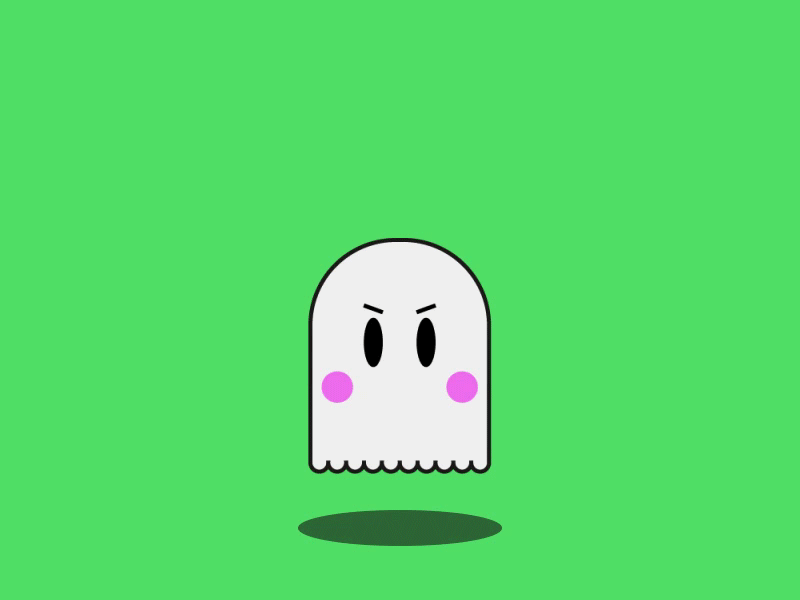 Fantasma enojado /Angry ghost adobe illustrator animation 2d argentina fantasma ghost gif halloween illustration