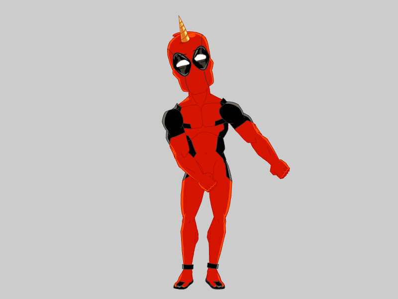 Deadpool Flossin 2d animation animation character character animation character design dance deadpool design flossin flossing fortnite illustration vector