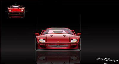 LAMBORGHINI ILLUSTRATION business card design dailylogo design elegant illustration logo ux vector web