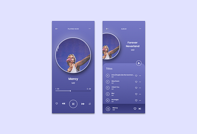 Music player app daily ui design music player musicplayer ui