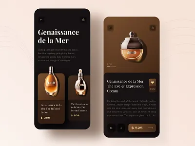 App page design of Maquillage brand Hall app icon，gui maquillage ui