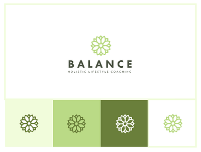 Holistic Logo coaching logo creation design fitness flat flower flower logo hope illustration lifestyle lifestyle logo logo sale wellness center wellness logo