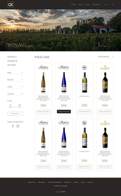 Sklep QX branding design logo minimal ui ux web website