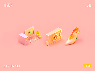 CHINA JOY 2019 - icon 3d c4d design icon poster web design