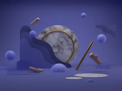 wavy 3d 3d art 3d composition abstract abstraction blender blender3d materials monochromatic study