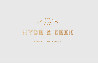 Hyde and Seek Logo brand branding chisel logo logotype type design typedesign