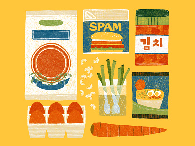 Pandemic Pantry digital illustration food illustration illustration