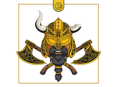 viking head design gladiator headilustration ilustrator vector viking vikinghead