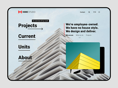 Hode Studio - Architects architect branding logo ui design ui ux ux design web design