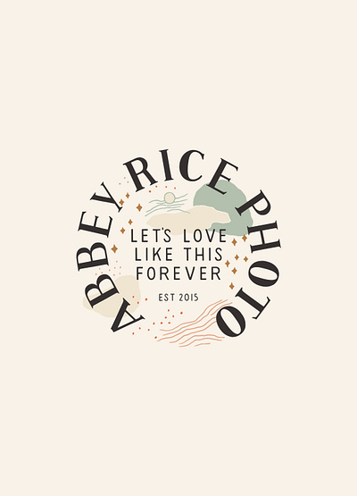 Abbey Rice Logo Design brand branding design hand drawn hand lettering handmade illustration logo typography vector