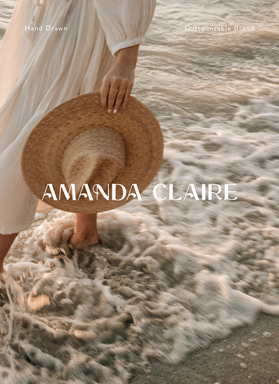 Amanda Claire Logo Design brand branding design hand lettering logo photography typography