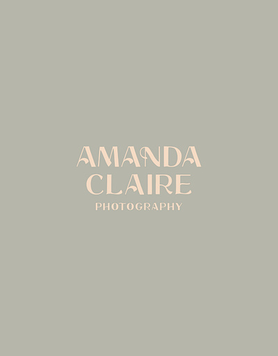 Amanda Claire Logo brand branding design hand drawn hand lettering handlettering handmade logo typography vector