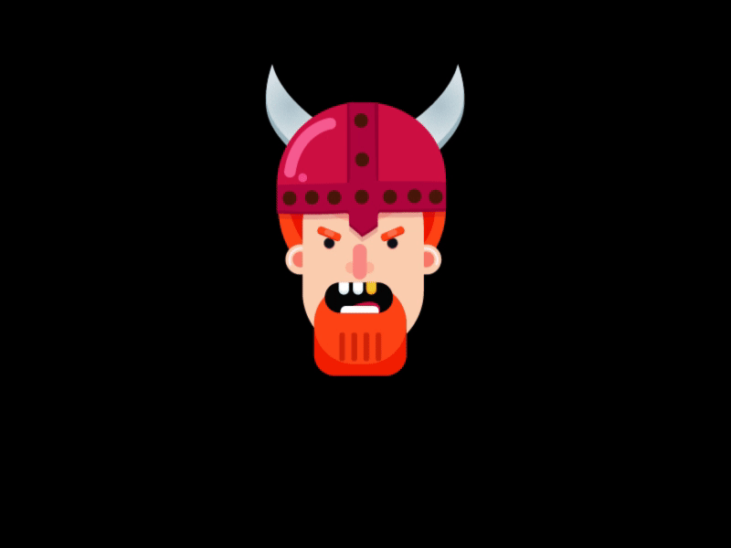 viking animation animated animated gif animation animation 2d cartoon cartoon character cartoon illustration cartoons character character design design flat illustraion