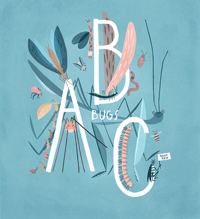 Bugs ABC bookcover children book illustration drawing illustraion illustration art tania rex