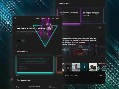 Neon Landing Page Design landing page landing page design neon neon lights webdesign webdesign ui