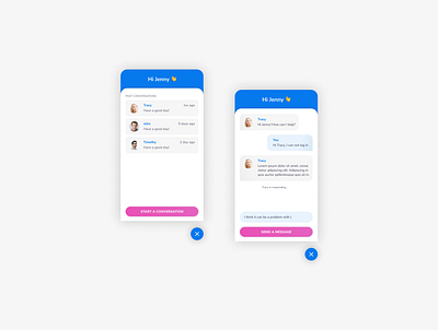 #013 Direct Message bot chat conversational ui design helpdesk product design ui